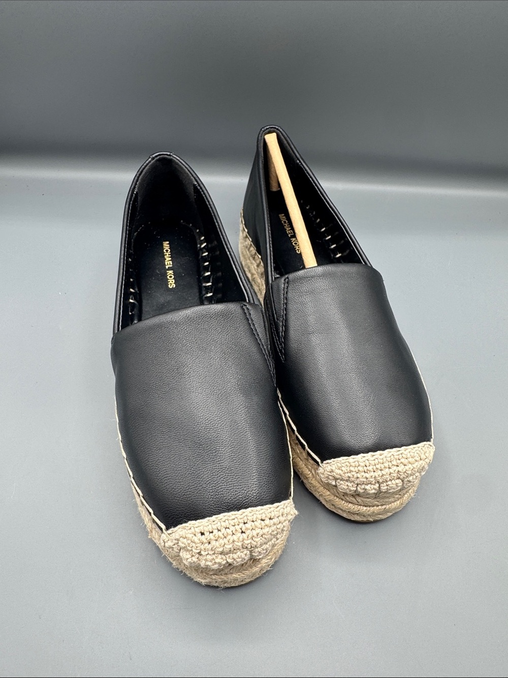 MICHAEL MICHAEL KORS Lynn Leather Platform Espadrille